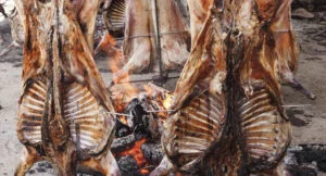 Fiesta del carnero al espeto de Vedra