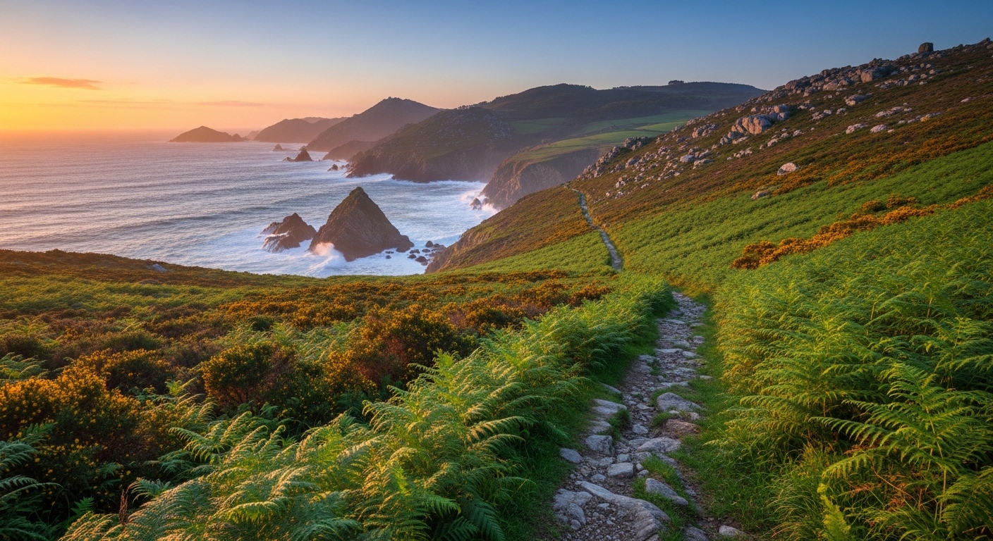 Ruta de la Fervenza de Augacaída en Pantón