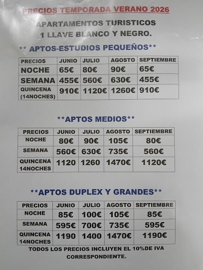 Apartamentos Blanco y Negro - portada