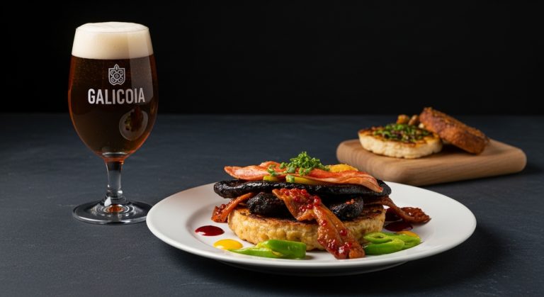 Cervezas artesanales gallegas con ingredientes locales: lúpulo, castaña, algas