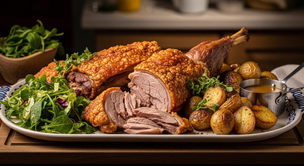 El ‘cabrito’ o ‘cachorro’ asado al estilo de la montaña gallega