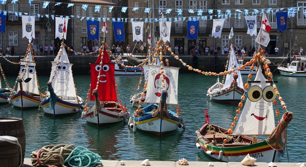 Festa da Dorna en Ribeira: humor, regatas y costumbres marineras