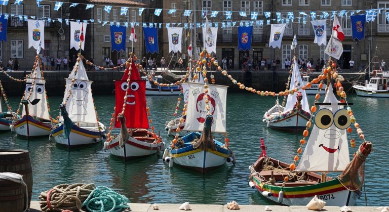 Festa da Dorna en Ribeira: humor, regatas y costumbres marineras