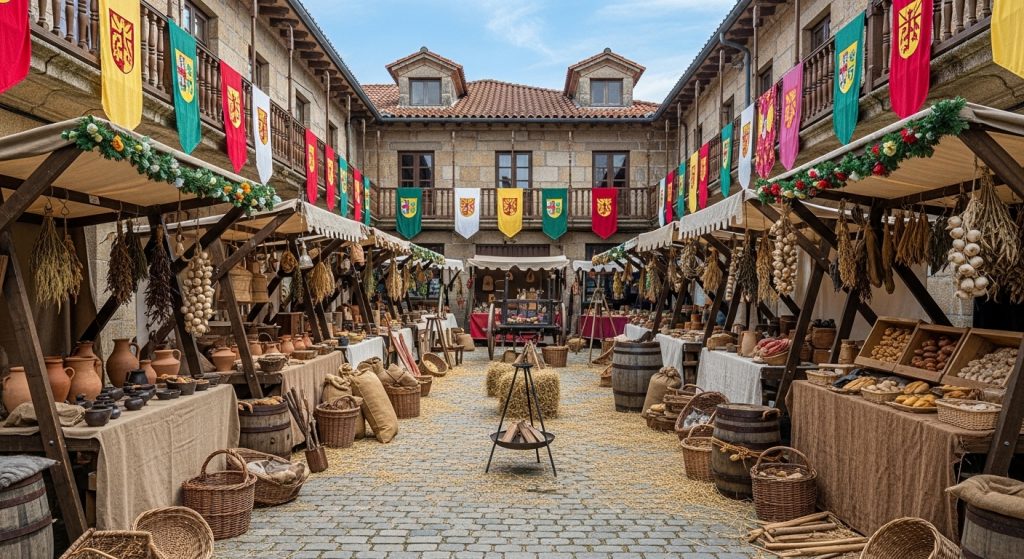 Feira Franca de Pontevedra: ambientación medieval y mercado histórico