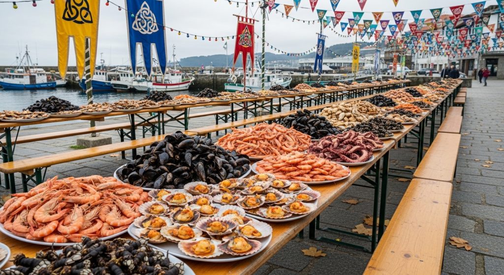 Festa do Marisco en O Grove: degustación de mariscos y ambiente festivo