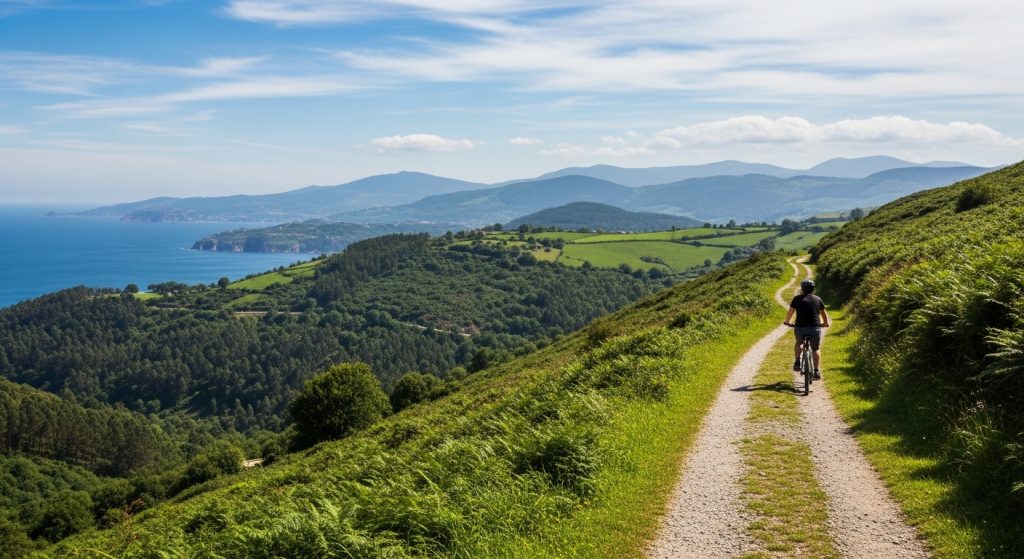 Recorrido en bici por la Vía Verde del antiguo tren Minero de Vilagarcía