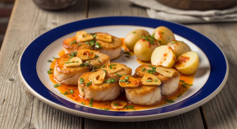 Rape a la gallega: la salsa de marisco que lo cambia todo