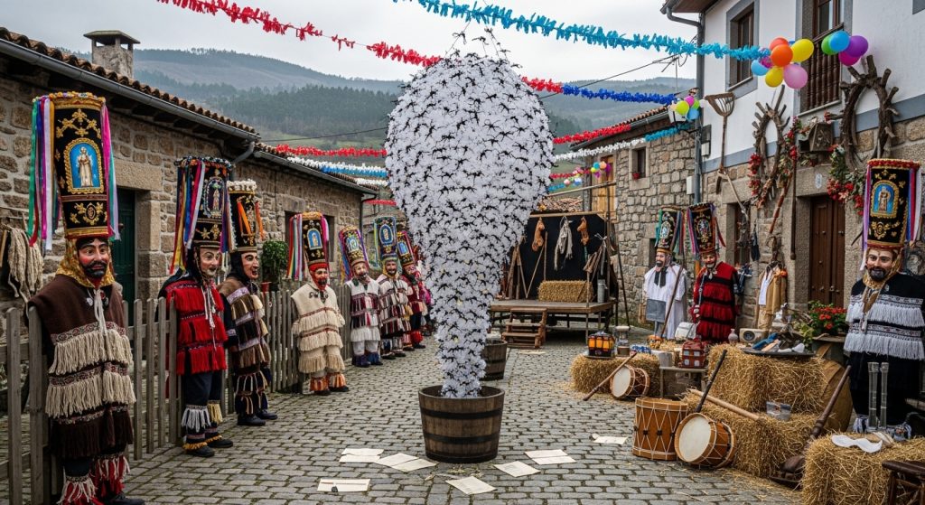 Entroido de Laza: peliqueiros, formigas y tradición ancestral en el interior de Galicia