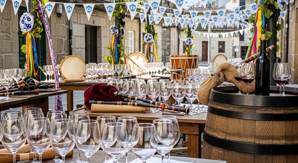 Festa do Viño Tinto do Salnés en Barrantes: copas, foliada y tradición vitivinícola