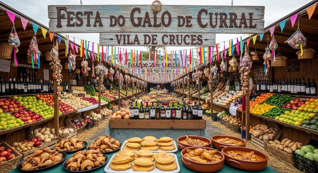 Festa do Galo de Curral en Vila de Cruces: producto autóctono y cocina de calidad