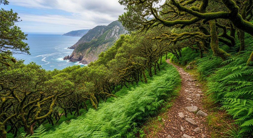 Ascensión ó Monte Caxado pola Fraga de Rocha Forte