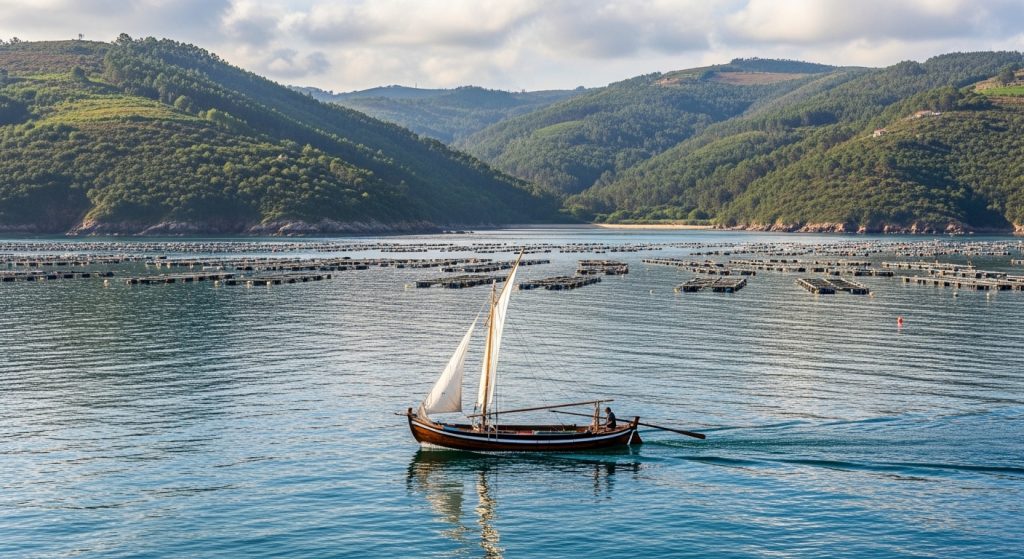 Paseo en barco tradicional por la Ría de Arousa siguiendo el rastro de las bateas