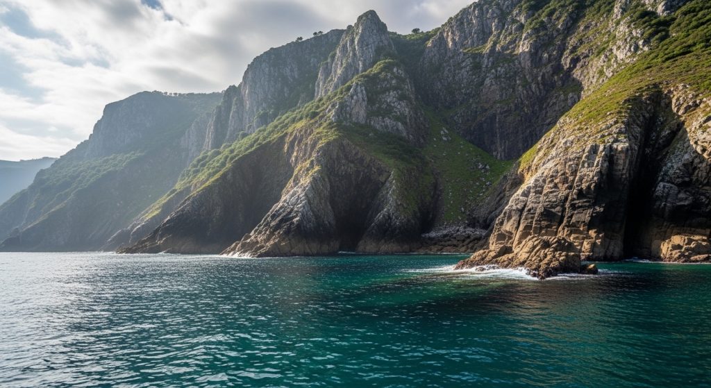 Kayak de mar por la costa salvaje entre Laxe y Traba: acantilados y leyendas