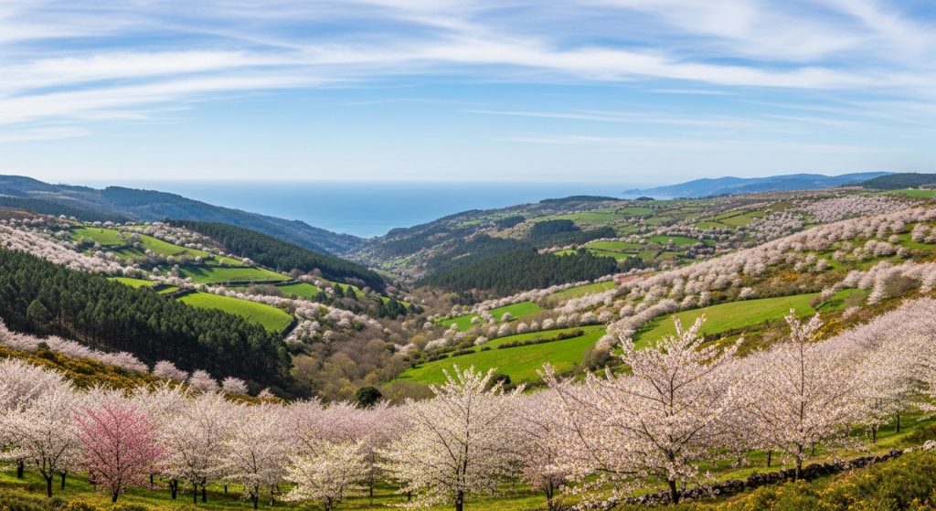 Primavera en el Valle del Jerte gallego: el milagro del cerezo en flor en Ourense