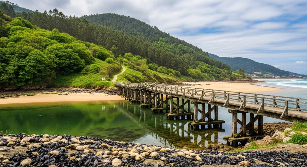 Un puente en Viveiro: la ruta de las mouthes, el marisco y la playa de Area Grande