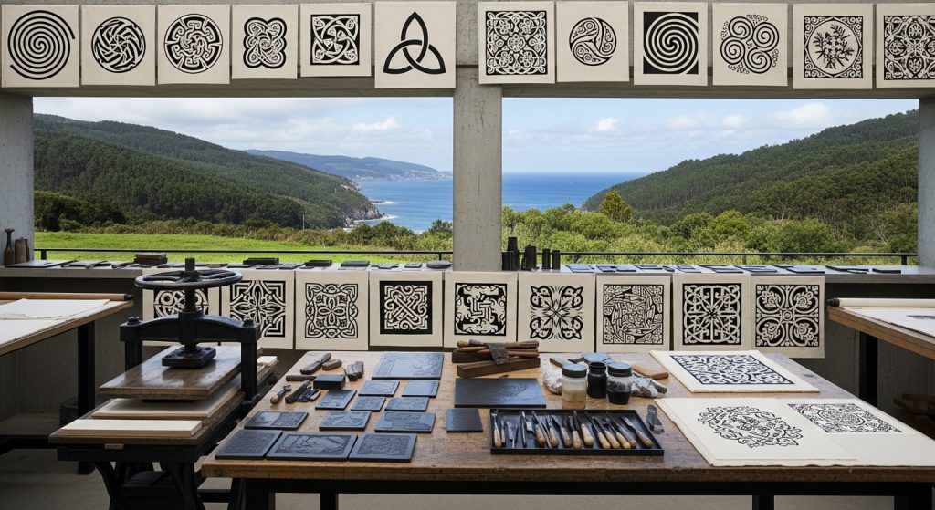 Taller de grabado y estampación textil en el Museo Massó de Bueu