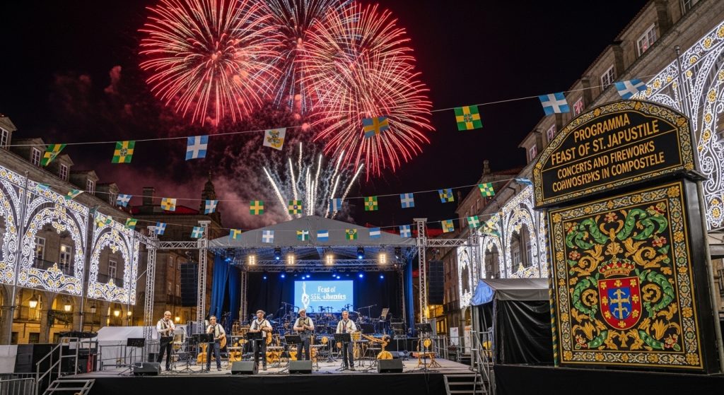 Fiestas del Apóstol Santiago: programación, conciertos y fuegos en Compostela