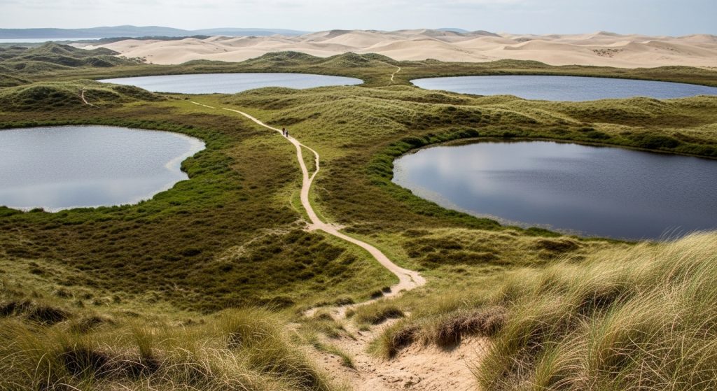 Travesía do Parque Natural de Corrubedo: dunas e lagoas únicas