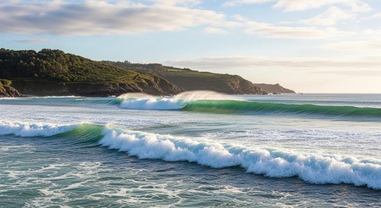 Surf en primavera en la playa de Pantín: olas para todos los niveles