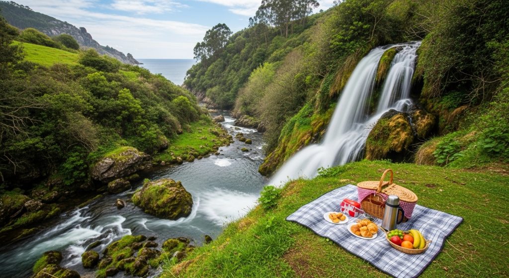 Descubre la Fervenza do Toxa en primavera: excursión familiar con picnic