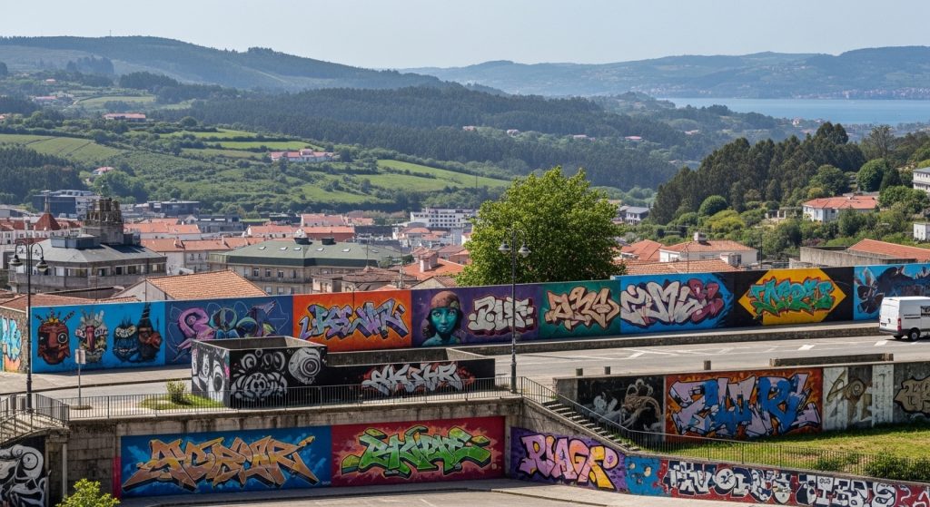Recorrido de graffitis y arte urbano por Lugo: ciudad creativa