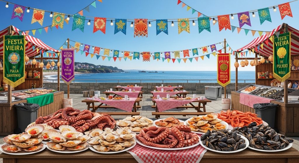 Festa da Vieira de Sanxenxo: marisco, turismo y ambiente festivo en la costa pontevedresa