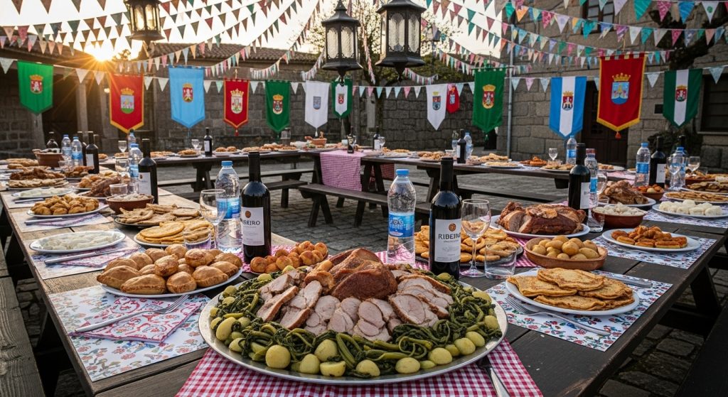 Festa do Lacón con Grelos de Cuntis: sabor tradicional y fiesta gastronómica en Galicia