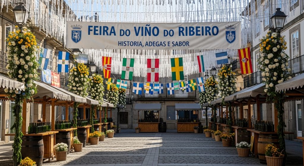 Feira do Viño do Ribeiro en Ribadavia: historia, bodegas y sabor en una cita emblemática