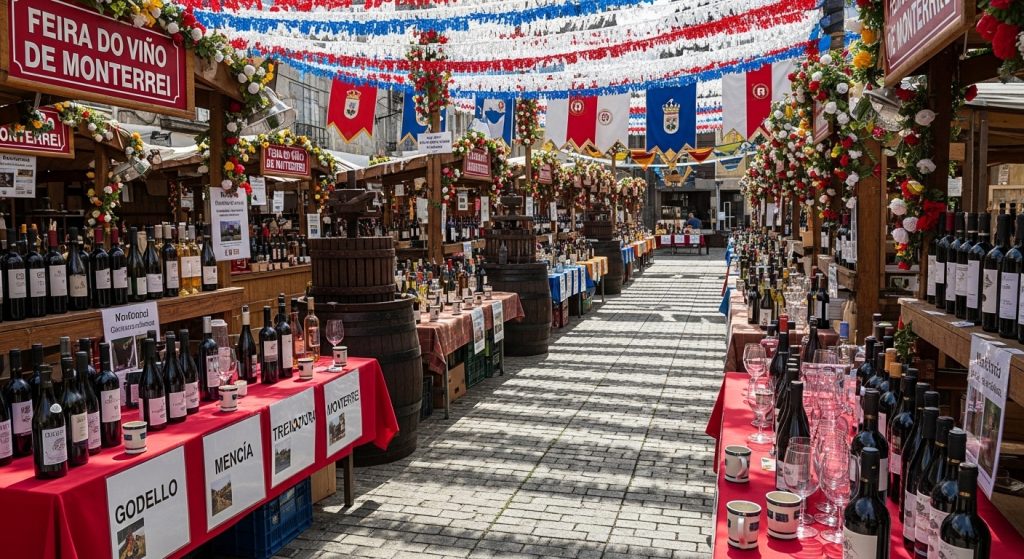 Feira do Viño de Monterrei en Verín: vinos con denominación y ambiente festivo en Ourense