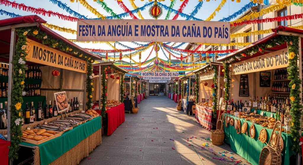 Festa da Anguía e Mostra da Caña do País en Valga: tradición, gastronomía y destilados