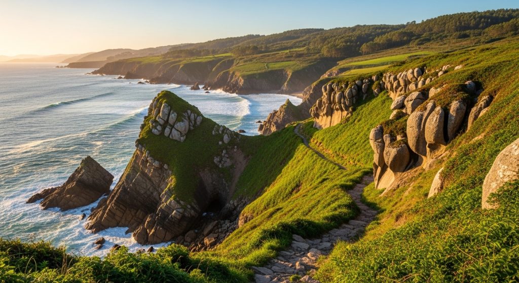Senda da Costa de Lobeira: acantilados e vellas xoias mariñeiras