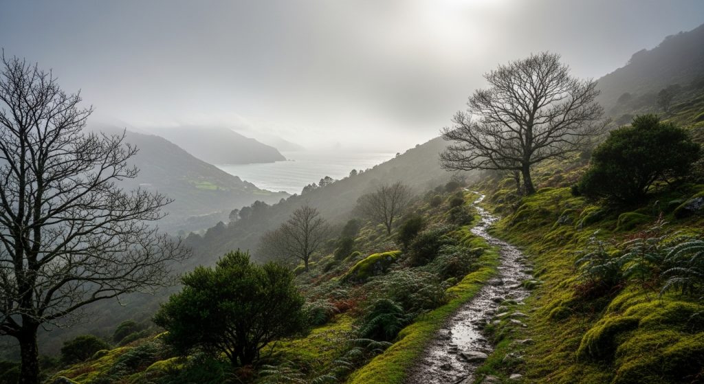 Caminata invernal por la Serra do Xistral: paisajes de interés y niebla