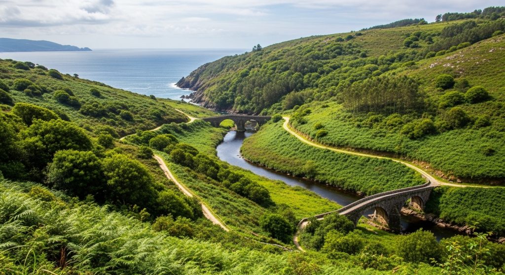 Senderismo por la ruta de los catorce puentes medievales de Tabeirós