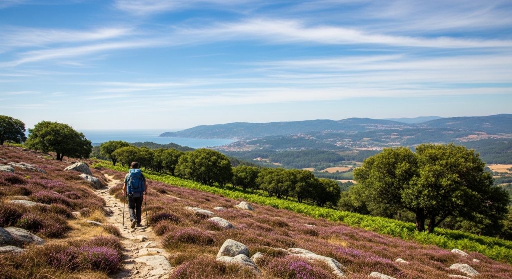 Trekking por la Sierra de O Oribio: caminos entre brezos y robles