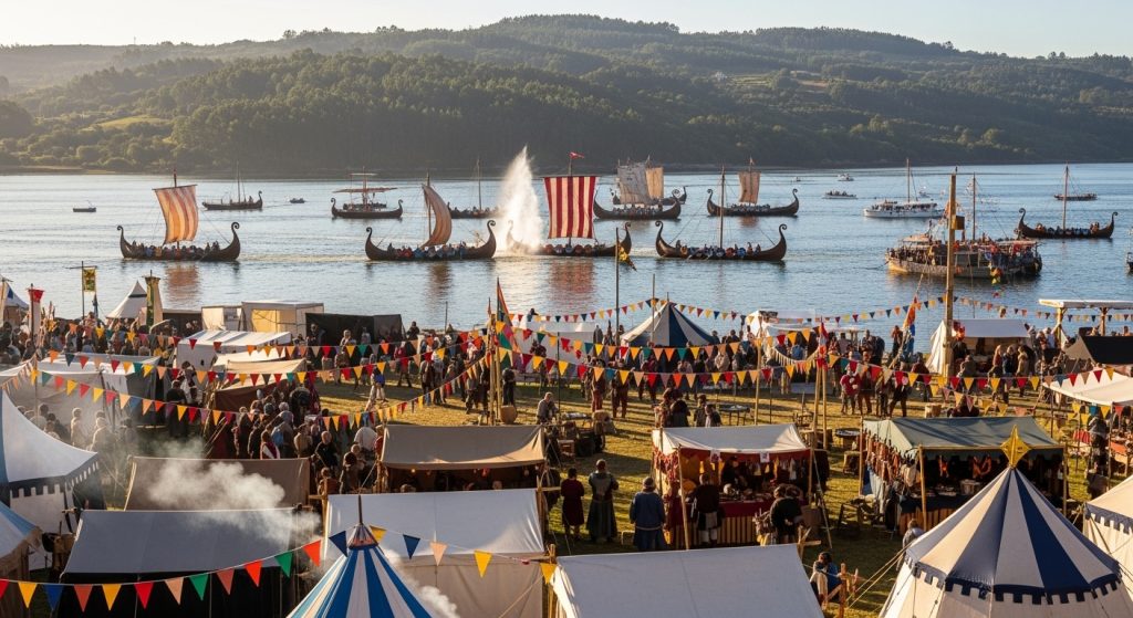 Romería Vikinga de Catoira: batallas navales y mercado medieval en la ría