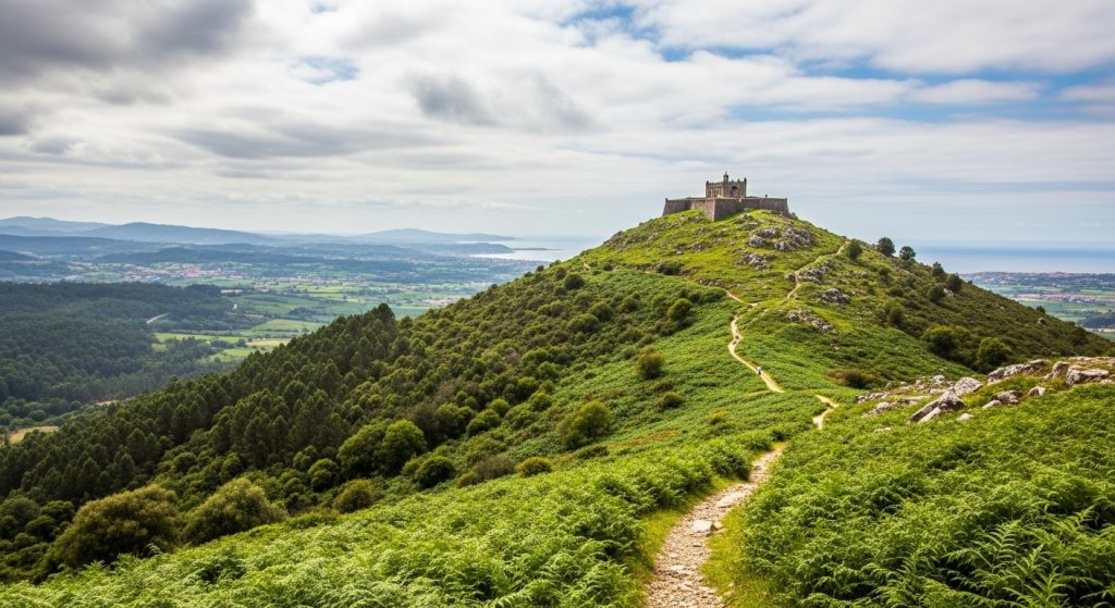 Sendeiro de Monteagudo: o castro e as vistas sobre o val do Tambre