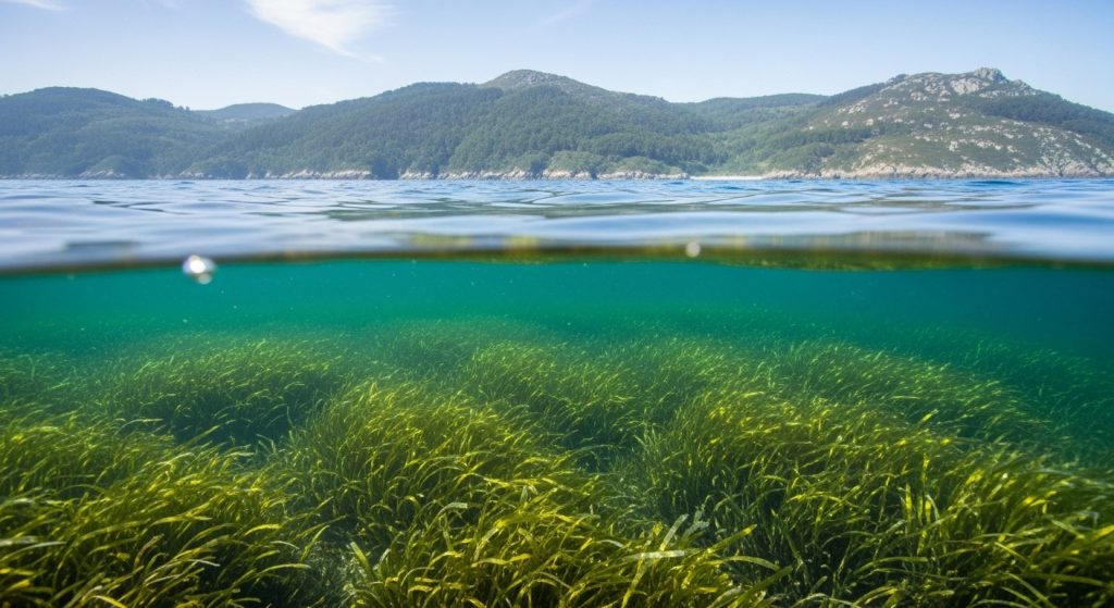 Buceo de iniciación en las islas Cíes: praderas de posidonia