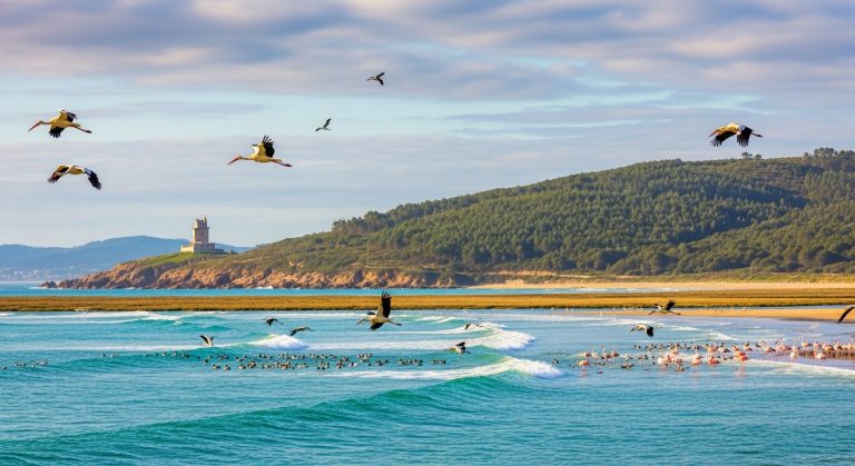 Observación de aves en el parque de la Lanzada: migración en primavera