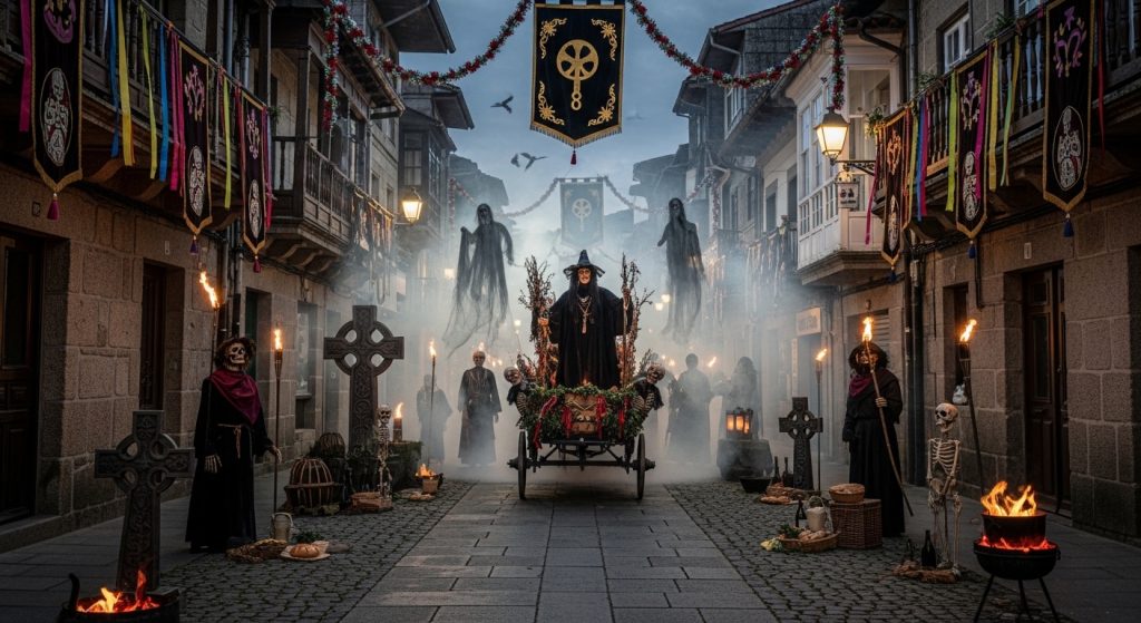 Noite Meiga de Sarria: desfile de las ánimas y rituales ancestrales