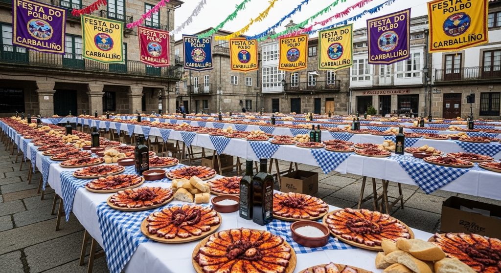 Festa do Polbo do Carballiño: el pulpo cocido y la gran cita gastronómica de Ourense