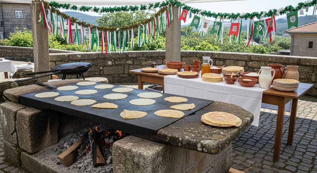 Festa da Filloa da Pedra en A Baña: tradición repostera y degustación al aire libre