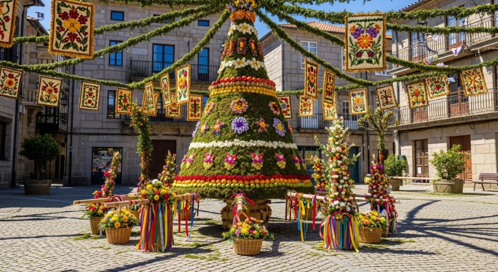 Festa dos Maios en Ourense: flores, coplas y bienvenida a la primavera