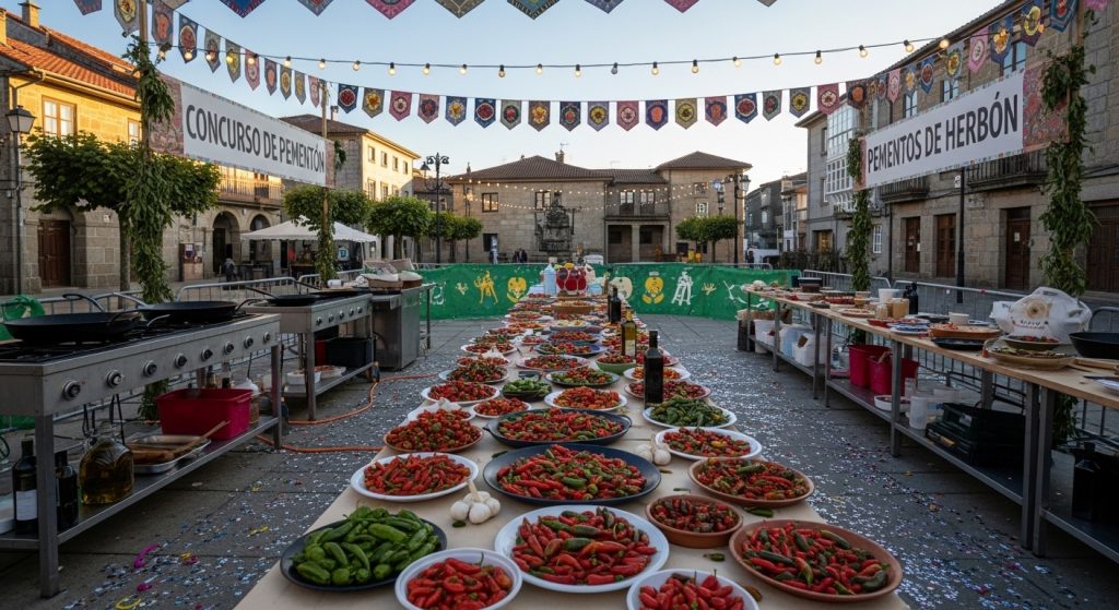 Festa do Pemento de Herbón: picante, cocina y concurso popular en Padrón