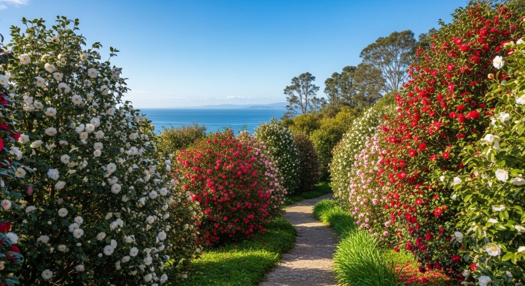 Caminata entre camelias en los jardines históricos de O Salnés