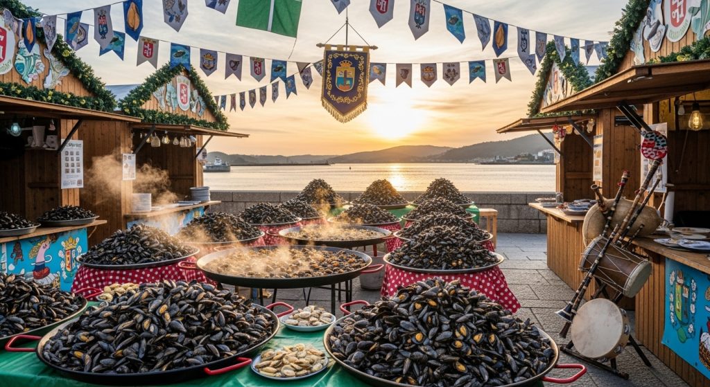 Festa do Mexillón de Vilanova de Arousa: mejillones, música y ambiente de ría