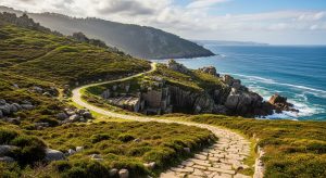 Senda dos Canteiros en Oia: historia e mar salitre