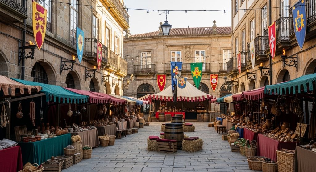 Feira das Marabillas en A Coruña: Mercado medieval en la Ciudad Vieja