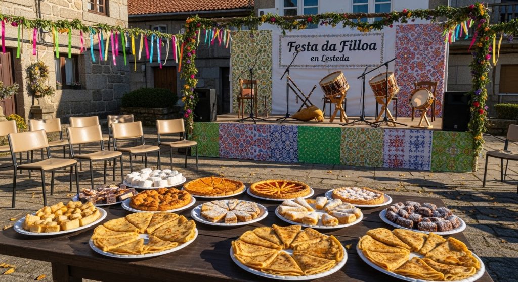 Festa da Filloa en Lestedo: filloas, dulces y música tradicional gallega