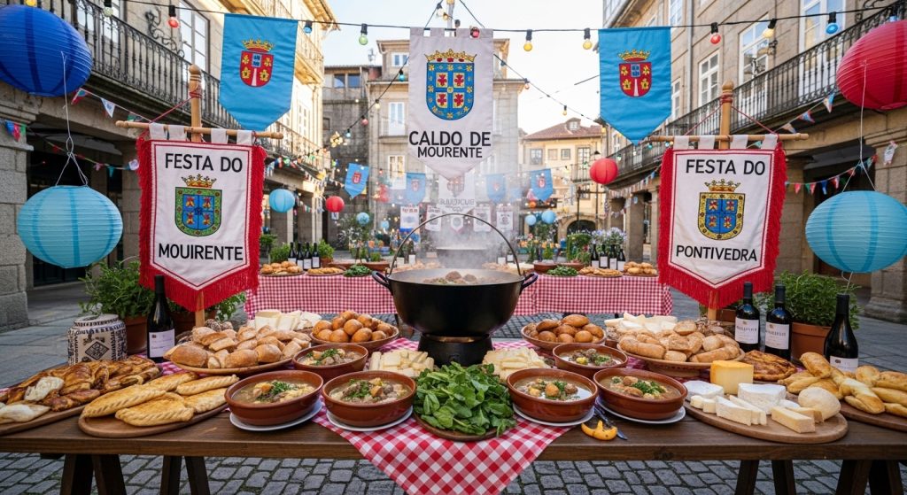 Festa do Caldo de Mourente: caldo gallego y tradiciones culinarias en Pontevedra
