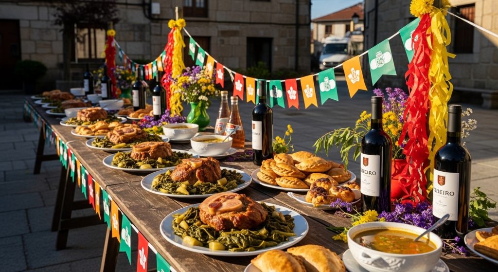 Festa do Lacón con Grelos en Cuntis: producto local y recetario gallego
